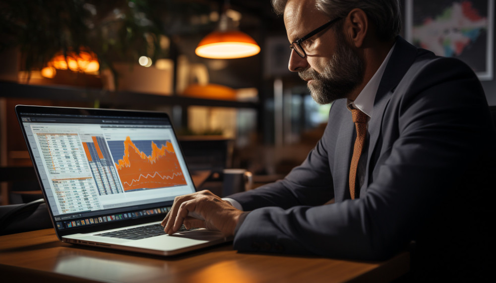 Account receivable software for a business