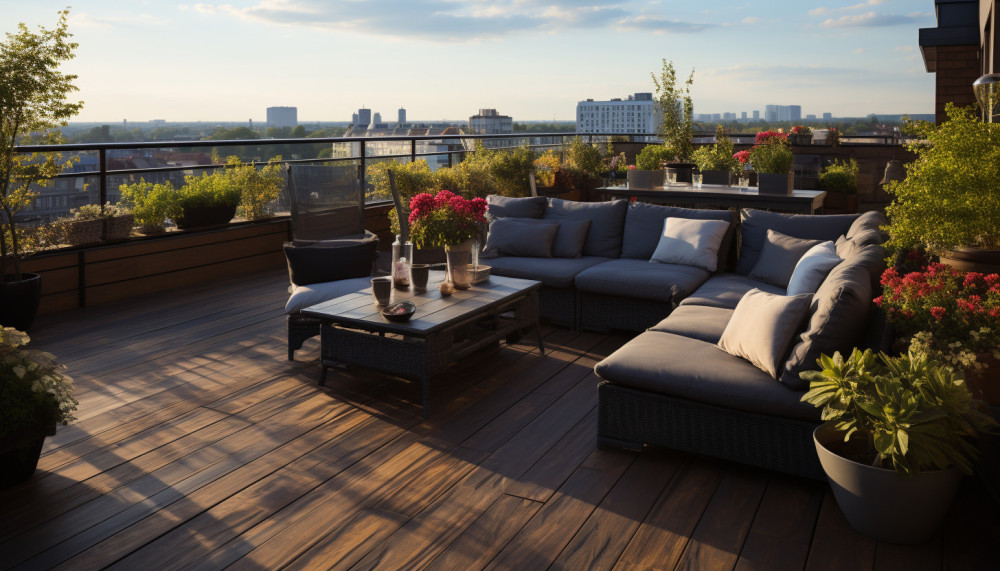 How to install a large terrace ?