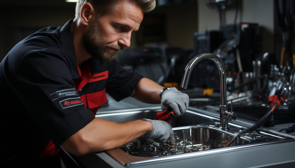 What technique should be used to change a sink tap?